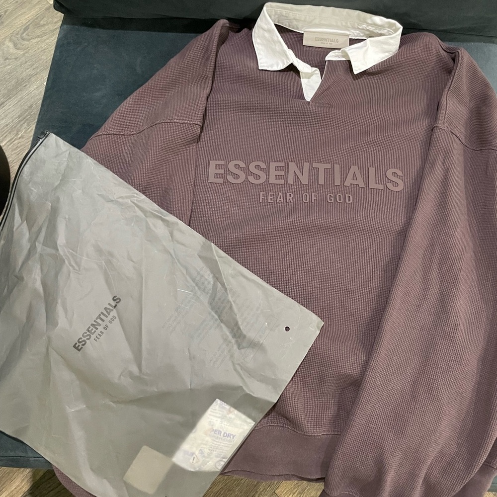 Fear of God Essentials Waffle Henley Rugby